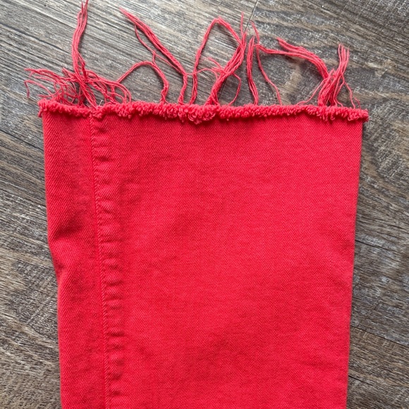 MOTHER  Red Women Jeans - Picture 7 of 8